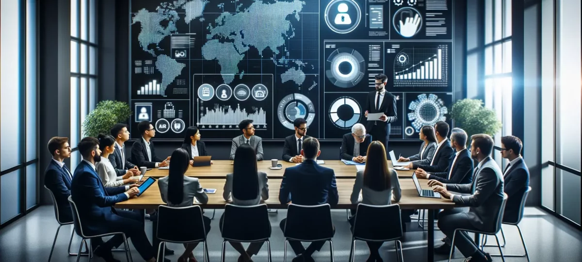 Datenschutz-Meeting im modernen Unternehmen